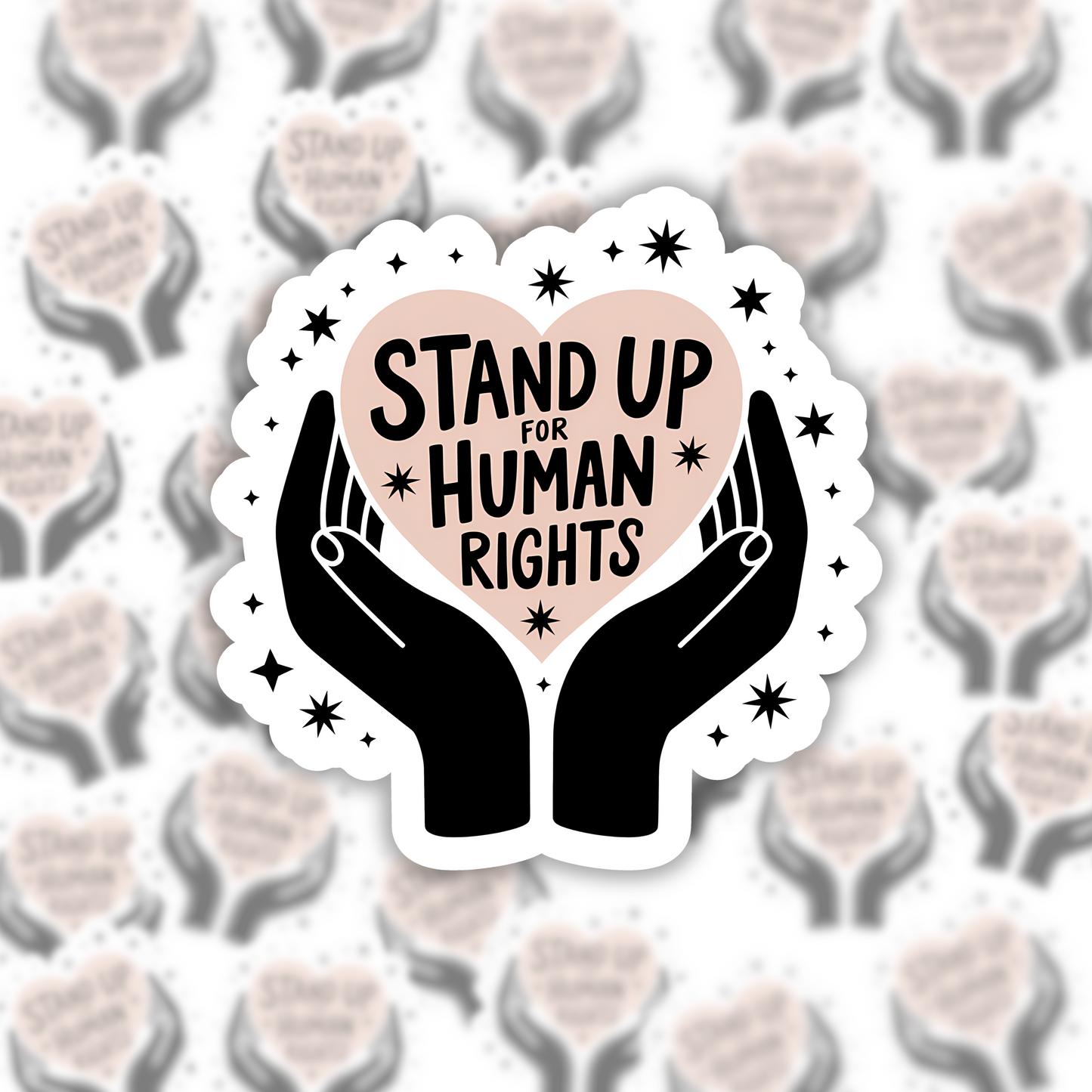 Stand Up For Human Rights Sticker