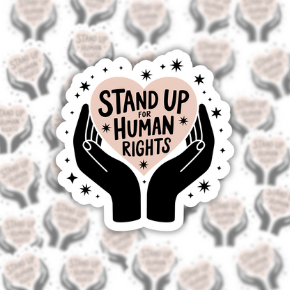 Stand Up For Human Rights Sticker