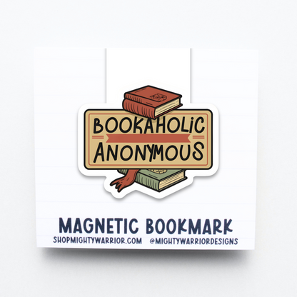 Bookaholic Anonymous Magnetic Bookmark