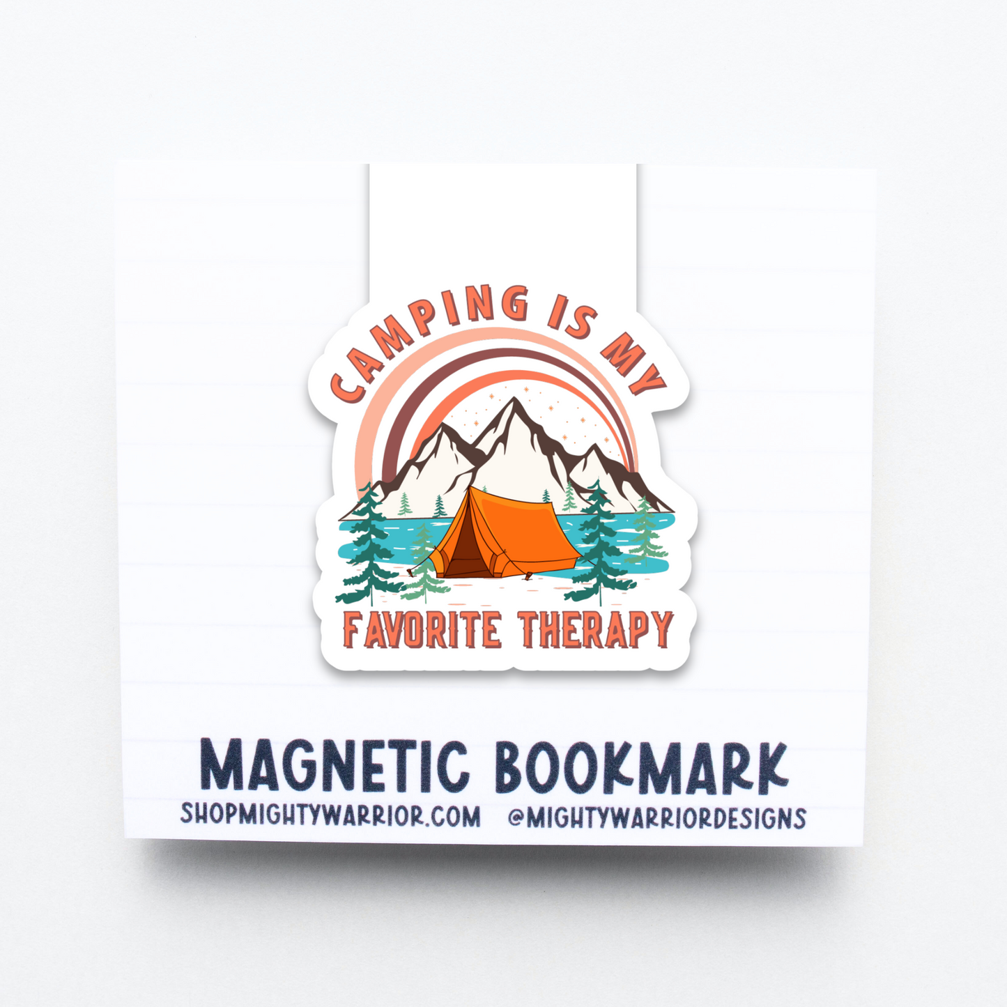 Camping is my Favorite Therapy Magnetic Bookmark