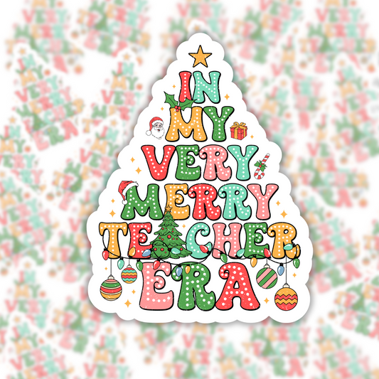 Christmas Teacher Era Sticker