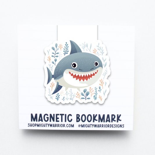 Happy Shark Magnetic Bookmark