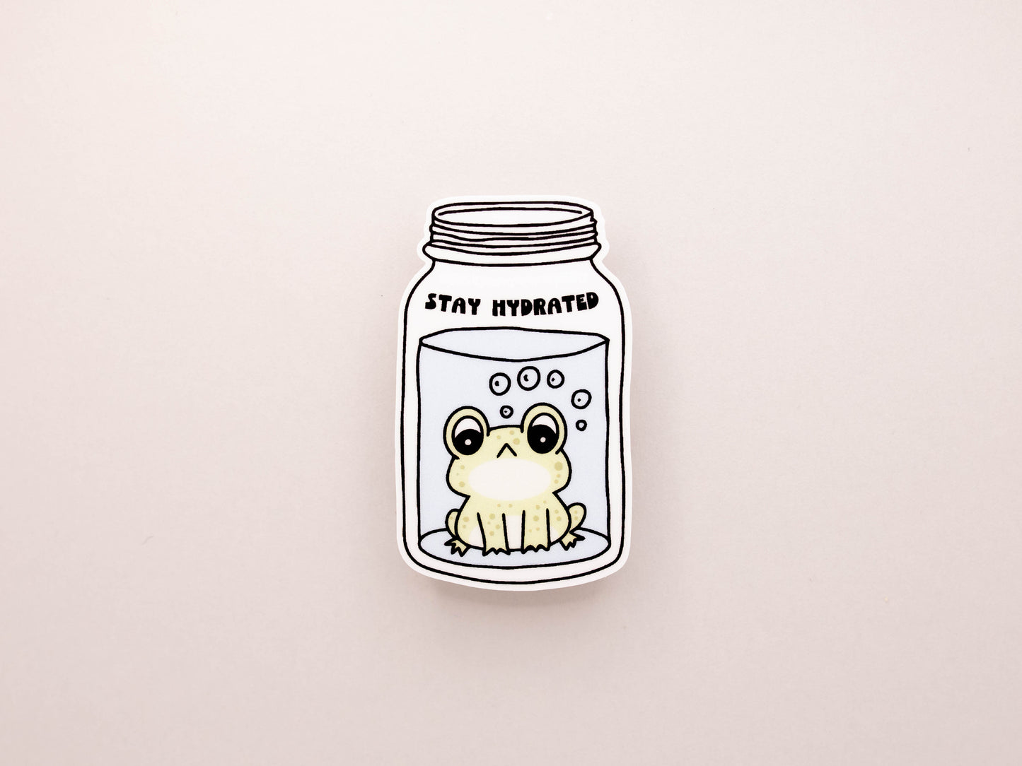 Stay Hydrated Frog Sticker