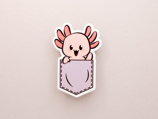 Axolotl In Pocket Sticker