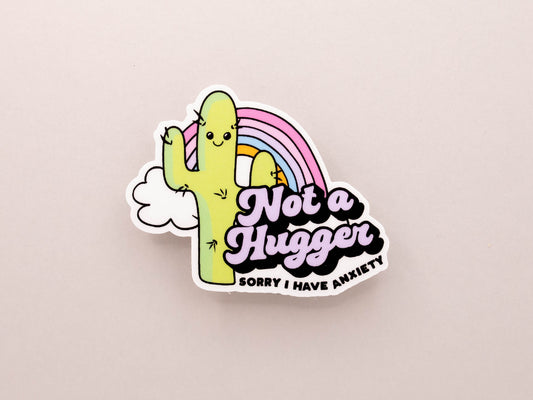 Not A Hugger Sticker