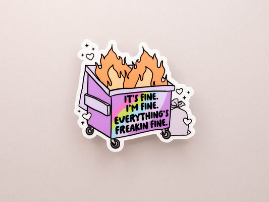 Dumpster Fire Sticker