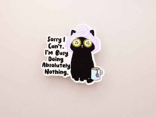 Busy Doing Nothing Sticker