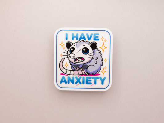 I Have Anxiety Possum Sticker