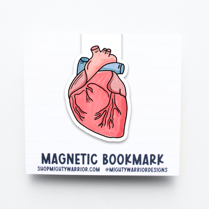 Anatomical Heart Magnetic Bookmark