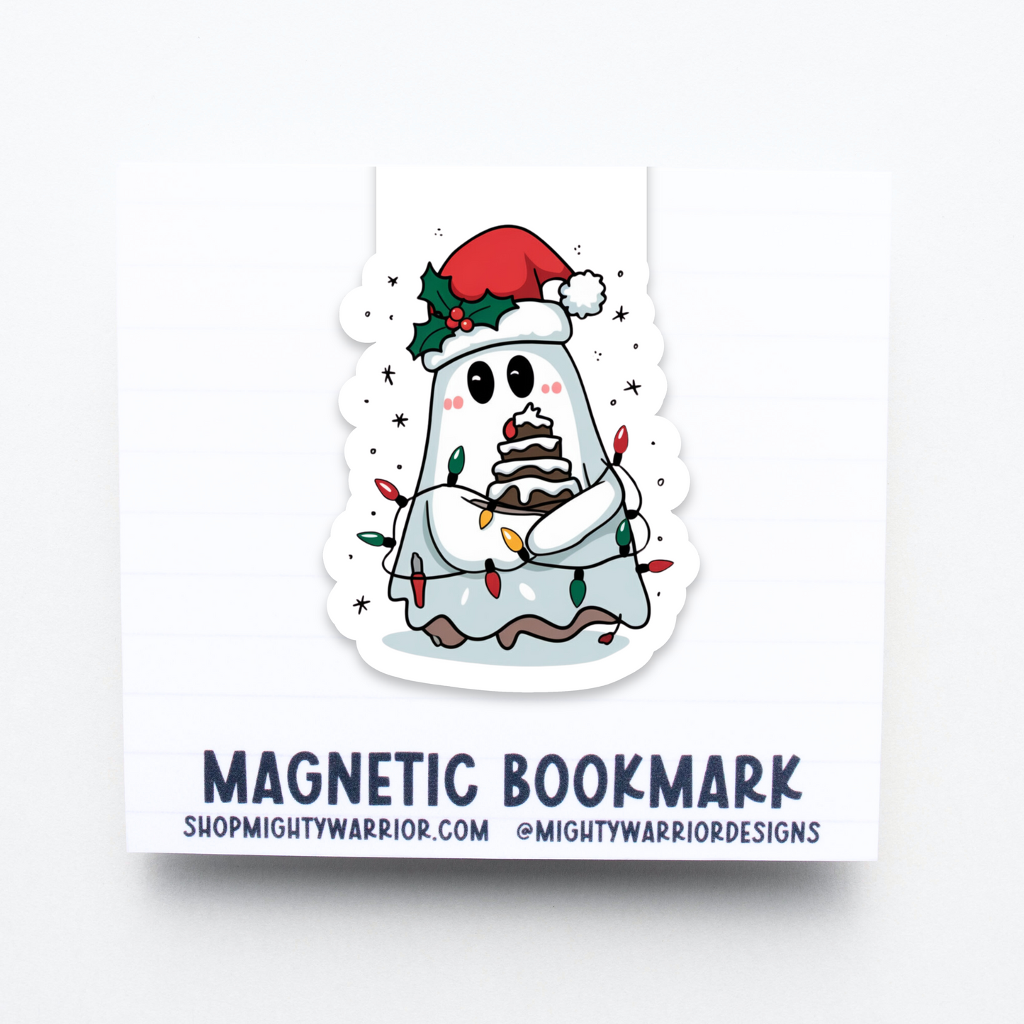 Christmas Ghost Magnetic Bookmark