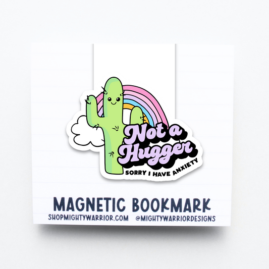 Not A Hugger Magnetic Bookmark