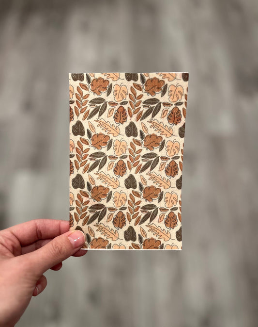 Neutral Abstract Leaves Tubie Tape