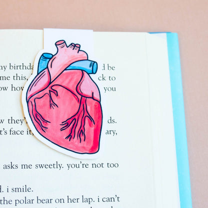 Anatomical Heart Magnetic Bookmark