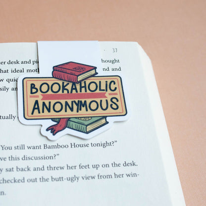 Bookaholic Anonymous Magnetic Bookmark