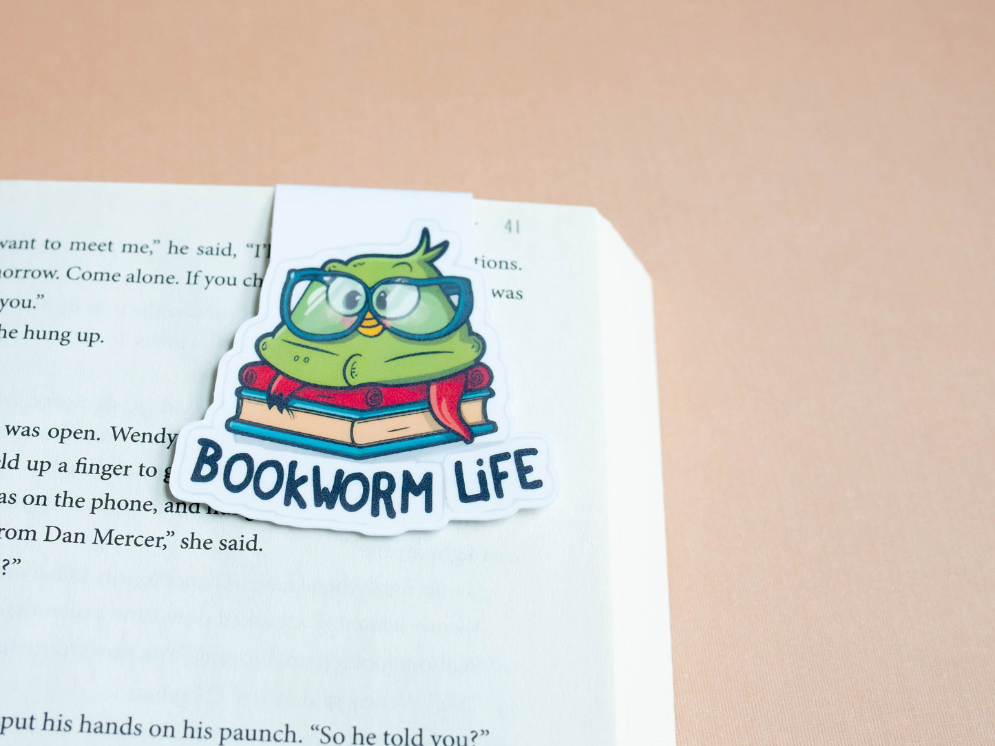 Bookworm Life Magnetic Bookmark