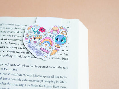 Teachers Heart Magnetic Bookmark