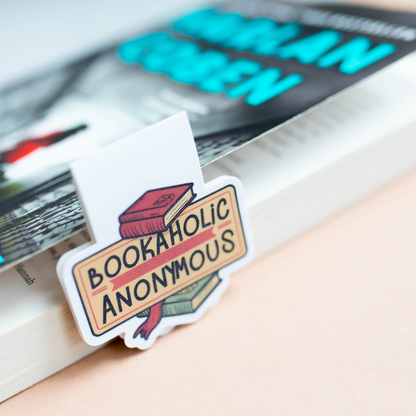 Bookaholic Anonymous Magnetic Bookmark